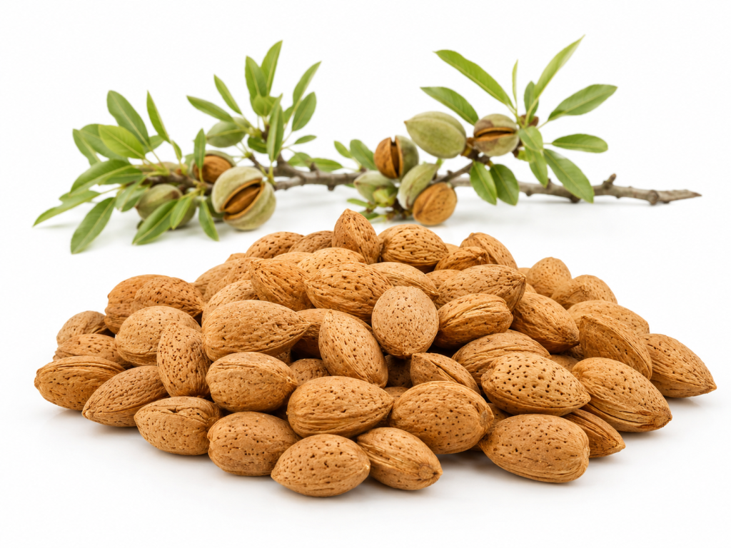 almendras y ramita